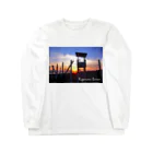 photo-kiokuの湘南夕景 ロングスリーブTシャツ