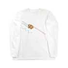 しばじるしデザインの雪のイヤイヤ柴犬 Long Sleeve T-Shirt