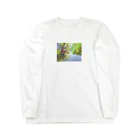 otakeの写真店の森のサイクリング Long Sleeve T-Shirt