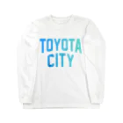 JIMOTOE Wear Local Japanの豊田市 TOYOTA CITY Long Sleeve T-Shirt