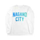 JIMOTO Wear Local Japanの長野市 NAGANO CITY Long Sleeve T-Shirt