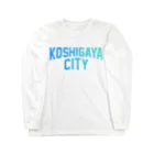 JIMOTOE Wear Local Japanの越谷市 KOSHIGAYA CITY Long Sleeve T-Shirt