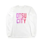 JIMOTO Wear Local Japanの大津市 OTSU CITY Long Sleeve T-Shirt