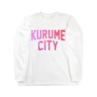 JIMOTO Wear Local Japanの久留米市 KURUME CITY ロングスリーブTシャツ