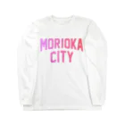 JIMOTO Wear Local Japanの盛岡市 MORIOKA CITY Long Sleeve T-Shirt