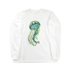 PHANT-ﾌｧﾝﾄ-のクラゲ(緑 ロングスリーブTシャツ