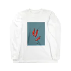 がつの心臓の切り身 Long Sleeve T-Shirt