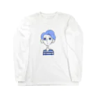 hsn_oのブルー Long Sleeve T-Shirt