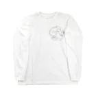 ShikakuSankakuの月の表面と裏面(両面印刷) Long Sleeve T-Shirt