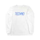 Day_and_postersのTechno  ロングスリーブTシャツ