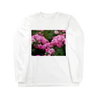 花染めの箱庭の薔薇 ロングスリーブTシャツ