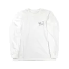 ナミノコ雑貨店のpopokilio ハートキャット Long Sleeve T-Shirt