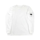 キジトラ招福堂のジビエ  Natural  food系 ash black Long Sleeve T-Shirt