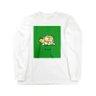 小鳥と映画館のカメレモン柄 Long Sleeve T-Shirt