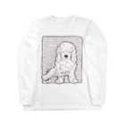 YouStoreの目を閉じるアメコカわんこ Long Sleeve T-Shirt