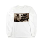 モコ＆ゆず Creator FactoryのLOVE AND PEACE　クラッシックVer Long Sleeve T-Shirt