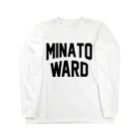 JIMOTO Wear Local Japanの港区 MINATO WARD ロングスリーブTシャツ