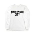 JIMOTO Wear Local Japanの松本市 MATSUMOTO CITY ロングスリーブTシャツ