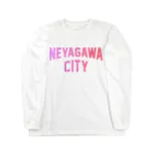 JIMOTO Wear Local Japanの寝屋川市 NEYAGAWA CITY ロングスリーブTシャツ