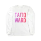 JIMOTO Wear Local Japanの台東区 TAITO WARD ロングスリーブTシャツ