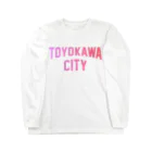 JIMOTOE Wear Local Japanの豊川市 TOYOKAWA CITY ロングスリーブTシャツ