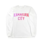 JIMOTO Wear Local Japanの鎌倉市 KAMAKURA CITY ロングスリーブTシャツ