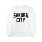 JIMOTO Wear Local Japanの佐倉市 SAKURA CITY ロングスリーブTシャツ