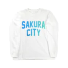 JIMOTOE Wear Local Japanの佐倉市 SAKURA CITY Long Sleeve T-Shirt