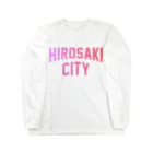 JIMOTO Wear Local Japanの弘前市 HIROSAKI CITY Long Sleeve T-Shirt