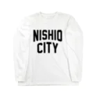 JIMOTO Wear Local Japanの西尾市 NISHIO CITY ロングスリーブTシャツ