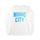 JIMOTO Wear Local Japanの西尾市 NISHIO CITY ロングスリーブTシャツ