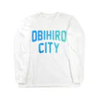 JIMOTO Wear Local Japanの帯広市 OBIHIRO CITY ロングスリーブTシャツ