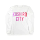 JIMOTO Wear Local Japanの釧路市 KUSHIRO CITY ロングスリーブTシャツ