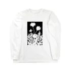 気ままに創作　よろず堂の花咲く小径②黒 Long Sleeve T-Shirt