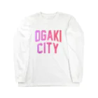 JIMOTO Wear Local Japanの大垣市 OGAKI CITY ロングスリーブTシャツ