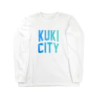 JIMOTO Wear Local Japanの久喜市 KUKI CITY ロングスリーブTシャツ