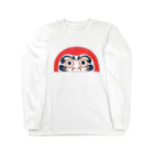 cementmilk WEBショップの半分ダルマ Long Sleeve T-Shirt