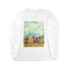 ふわりの絵画のような街（冬色） Long Sleeve T-Shirt