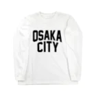 JIMOTO Wear Local Japanの大阪市 OSAKA CITY ロングスリーブTシャツ