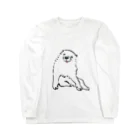 ふくふく商店の長沢芦雪の「あの犬」 롱 슬리브 티셔츠