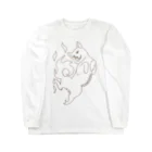 ひなたぐらしのうらめしば　茶 Long Sleeve T-Shirt