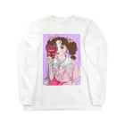 Pinkpopのピンクだらけの女の子 ロングスリーブTシャツ