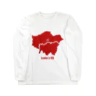 Design UKのLondon is RED Long Sleeve T-Shirt