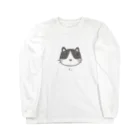 ジーナショップ(たぬき多め)のはちわれねこ ロングスリーブTシャツ