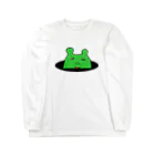 chicodeza by suzuriの見つめる不可思議な生物 Long Sleeve T-Shirt