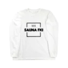 SAUNA FKI／サウナ福井のSAUNA FKI/サウナ福井 ビッグロゴ ロングスリーブTシャツ