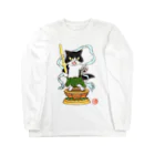 ねこや久鶻堂の金剛猫士像 Long Sleeve T-Shirt