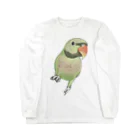 まめるりはことりのご機嫌なダルマインコちゃん【まめるりはことり】 Long Sleeve T-Shirt