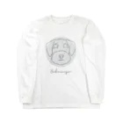 & dog.のミニチュアシュナウザー ロングスリーブTシャツ