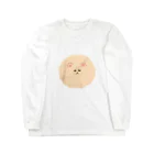 いくら丼のふえくされたポメ　薄茶 Long Sleeve T-Shirt